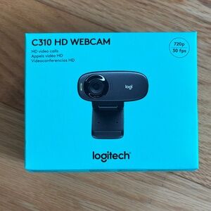 Logitech C310 HD Webcam - Black